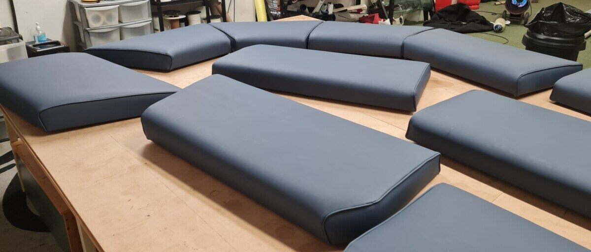Boat Interiors upholstery by 1st Class Covers